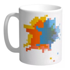 Taza personalizada blanca con Base y Tapa de Silicona